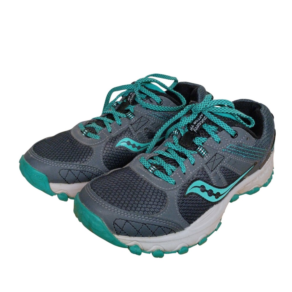 Saucony Grid Raptor‎ TR Sneakers Women's 8 Running Shoes Charcoal Teal S15427-1